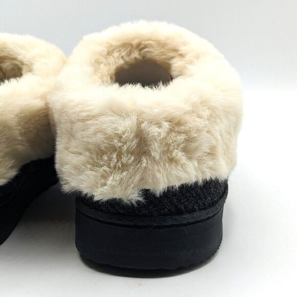 Dearfoams Women’s Memory Foam Indoor/Outdoor Slippers, Black, M (7-8) - Picture 5 of 5